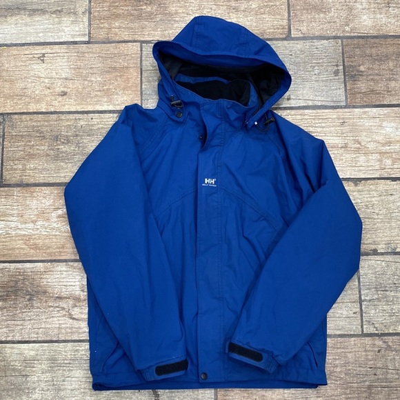 Vintage Helly Hansen Women’s Blue Helly Tech Waterproof Hooded Jacket - Picture 8 of 15